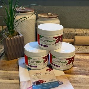 Superbeets Energy Plus 3 unopened containers.